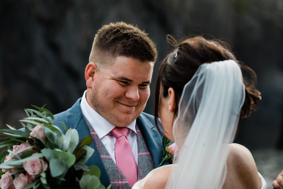 loving look, happy groom, one and only, the cliff hotel and spa, besotted
