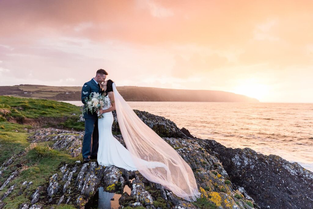 Sunset at the cliff hotel and spa, Gwbert on sea costal path, Wedding at the cliff hotel and spa, 